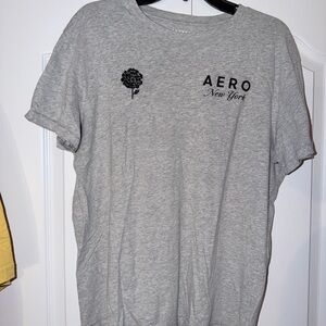 Aeropostale Gray Graphic Tee